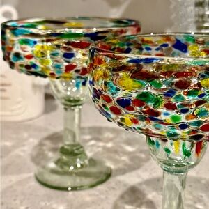 Colorful Handcrafted Glass Goblets